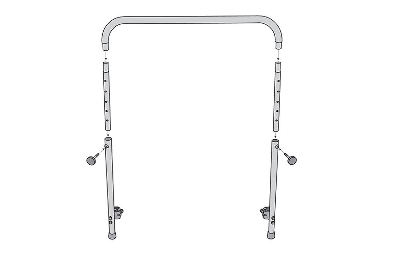 JUMPSPORT QUICK-RELEASE HANDLE BAR FOR 44" TRAMPOLINES